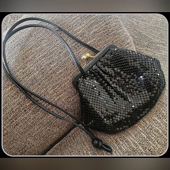 #WHITING & DAVIS #Vintage Evening Bag Mesh #Authentic #1950's Clutch Metal Purse - Picture 2 of 10